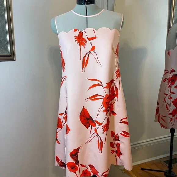 Ted Baker Jaazmin Fantasia Women's Floral Scallop Dress - Picture 3 of 11